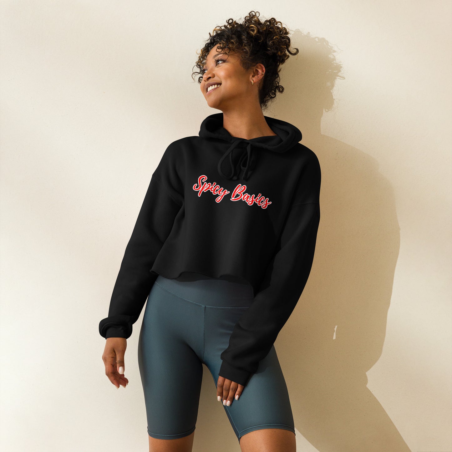 Spicy Basics RK Crop Hoodie Black